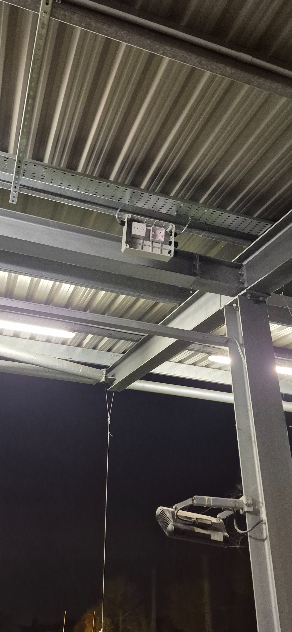 High level electrical supplies for driving range equipment