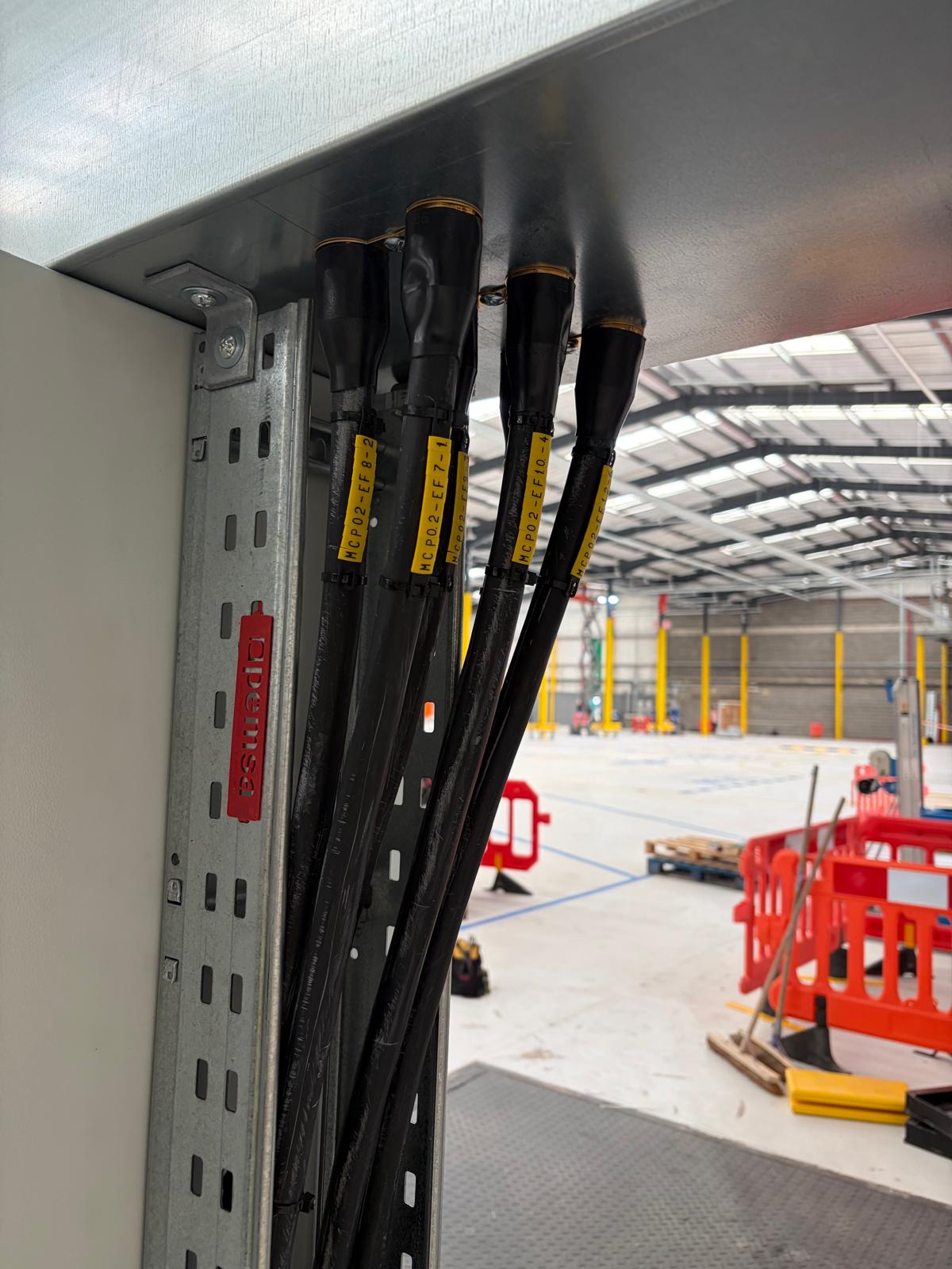 Labelled cable terminations and containment